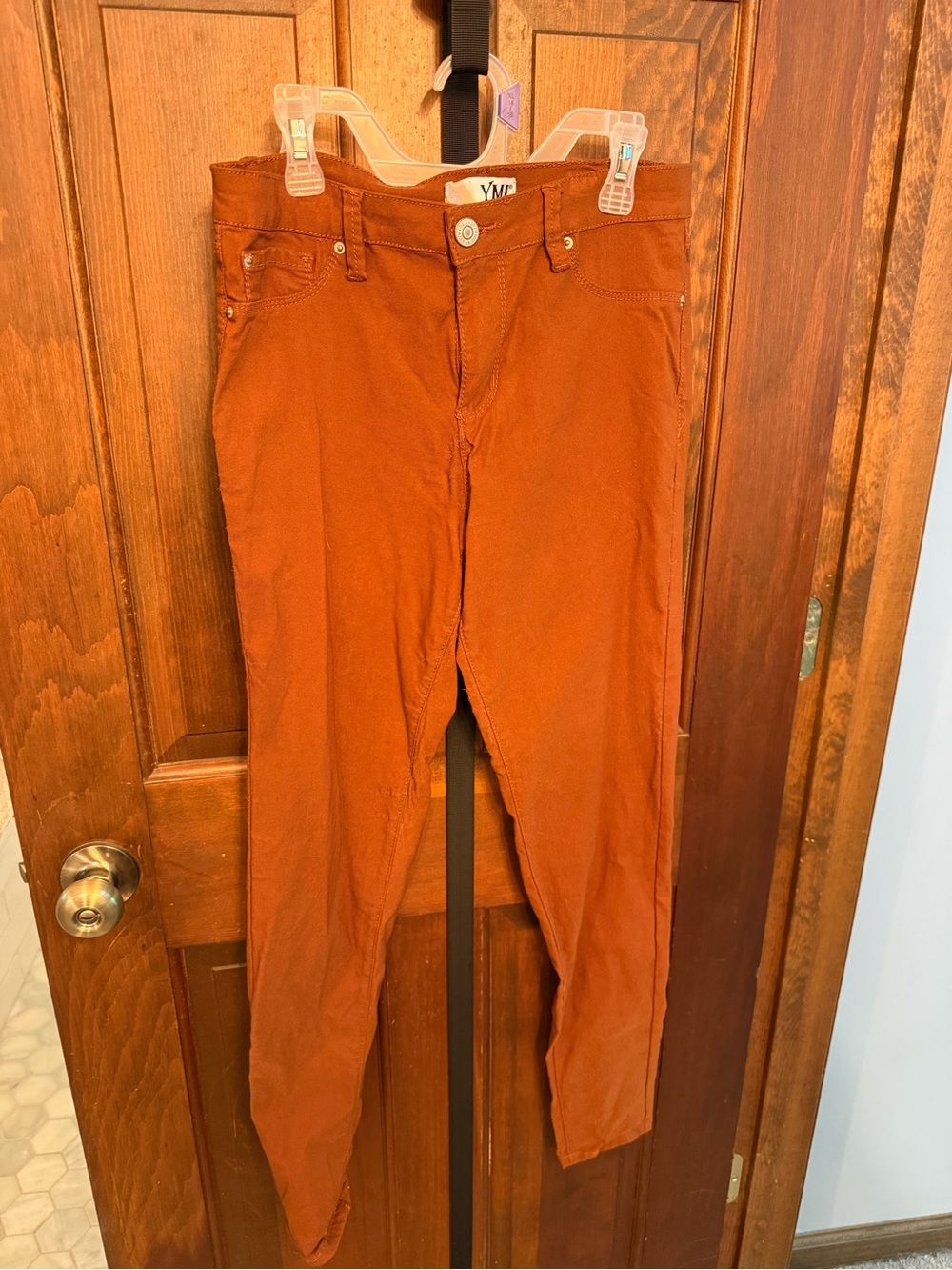 YMI Rust Orange Skinny High-Rise Jeans